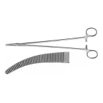 Bridge Delicate Hemostatic Forceps Straight Curved Serrated Jaws 27.3cm General Surgery Instruments