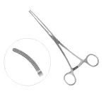 Doyen Atraumatic Forceps Elastic Blades Straight Curved 17.1cm General Surgery Instruments