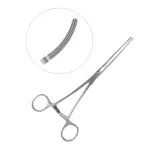 Doyen Atraumatic Forceps Elastic Blades Straight Curved 17.1cm General Surgery Instruments