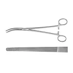 Kieback Hysterectomy Forceps Longitudinal Serratd 23.4cm General Surgery Instruments