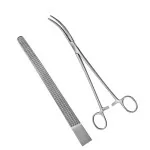 Kieback Hysterectomy Forceps Longitudinal Serratd 23.4cm General Surgery Instruments