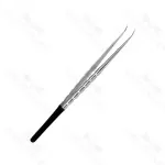 Micro Tissue Plier Diamond Powdered Straight 1X2 Teeth Implant Instruments