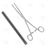 Kocher Atraumatic Forceps Elastic Blades Straight 22.2cm General Surgery Instruments