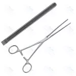 Kocher Atraumatic Forceps Elastic Blades Straight 22.2cm General Surgery Instruments