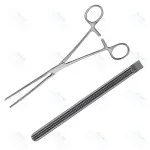 Kocher Atraumatic Forceps Elastic Blades Straight 22.2cm General Surgery Instruments