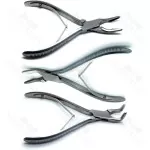 3 Pieces Dental Bone Rongeurs Set