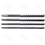 4 Pcs Dental Chisels Bone Semi Round Splitting Surgical Professional Extracting Instruments