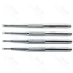 4 Pieces Dental Chisels Straight Ridge Splitting Surgical Extraction Instruments