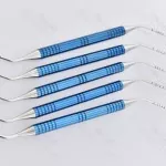 5 Pcs Depth Probe Measuring With Aluminum Handle, Dental Implant Surgical Tool