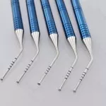 5 Pcs Depth Probe Measuring With Aluminum Handle, Dental Implant Surgical Tool