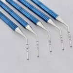 5 Pcs Depth Probe Measuring With Aluminum Handle, Dental Implant Surgical Tool