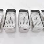 72 Hole Autoclave Sterilizer Case Dental Aluminum Endo Files Holder Box 5 Pcs