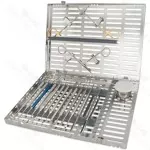 Bone Grafting Kit Of 15 Pieces Instruments With Large Cassette