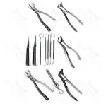 Dental Extraction Tray Setup Stainless Steel Premium Instruments Set Of 13