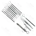 Dental Root Canal & Pulpotomy Tray Setup Stainless Steel Instruments Set Of 13