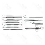 Dental Root Canal & Pulpotomy Tray Setup Stainless Steel Instruments Set Of 13