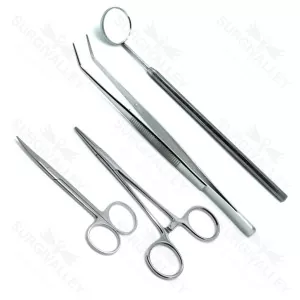 Dental Suture Removal Tray Setup Stainless Steel Premium Instruments Set Of 4