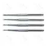 Ridge Straight Chisels Dental Bone Splitting Surgical Extraction Set Of 4 Tools