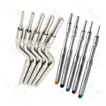 10 Pieces Dental Osteotomes Straight & Curved Tip Bone Spreading Surgical Instrument