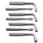 7 Pieces Set Of Dental Surgical Tissue Punch Straight & Curved Implant Stainless Steel Instruments