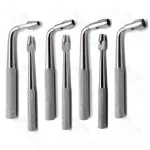 7 Pieces Set Of Dental Surgical Tissue Punch Straight & Curved Implant Stainless Steel Instruments