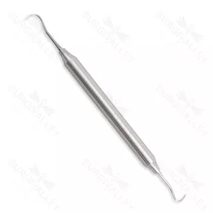 H6/H7 Scaler Wide Handle Double Ended Super Thin Contra Angle Italian Stainless Steel 10mm Hollow Handle