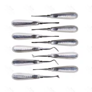 10 Pcs Dental Extraction Root Minimally Invasive Tooth Extracting Elevators