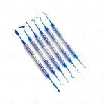 6 X Dental Composite Filling Instrument Set Titanium Coated Restorative Kit CE