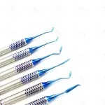 6 X Dental Composite Filling Instrument Set Titanium Coated Restorative Kit CE