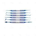 6 X Dental Composite Filling Instrument Set Titanium Coated Restorative Kit CE