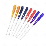 American Rainbow Cervical Curettes Orthopedic Spine Instruments 8 Pcs With Box