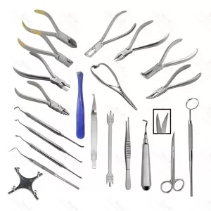 Basic Orthodontics Dental Instruments Set 23Pcs Composite Kit Premium Quality