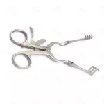 Beckman Weitlaner Laminectomy Retractor 31cm 4X3 Prong Sharp Hinged Blade