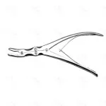 Bone Nibbler Ronguer Compound Action 7.5" Curved Orthopedic Instrument SS