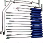 Mueller-Type Cement Removal Instruments Titanium Blue 22 Pcs Orthopedics