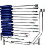 Mueller-Type Cement Removal Instruments Titanium Blue 22 Pcs Orthopedics