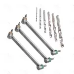 Drill Bits Neutral and Load Drill Guide Set of 9 Pieces Orthopedic Instruments