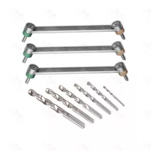 Drill Bits Neutral and Load Drill Guide Set of 9 Pieces Orthopedic Instruments