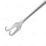 Mcindoe Skin Hook Double Prong Flat Metal Handle 9mm Wide 150mm General Surgery Instruments