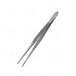 Waugh Tissue Forceps 1X2 Teeth Serrated 18.0 cm General Surgery Instruments