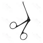 Cawthorne Scissors Black Extra Fine 4mm Blades