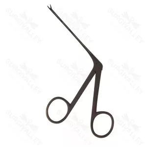 Fuller Forceps Straight Black Tip To Shoulder Length 80mm