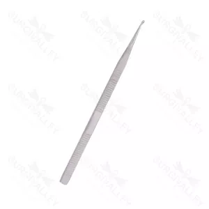 Guilford Wright Angled Single Ended 1.5mm Cup Flat Handle 13.5cm Ear Curette Instruments