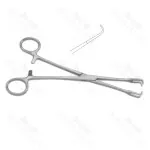 Single Use Disposable Museux Tonsil Clamp 2X2 Prong Width 9mm Non Sterile Reusable 20cm