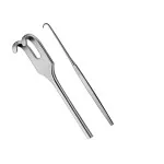 Single Use Disposable Tracheal Retractor Blunt 1 & 2 Prong Flat Handle Ent Surgery Instrument