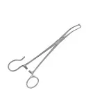 Single Use Disposable White Tonsil Seizing Clamp 3X4 Teeth 23cm One Open Ring Ent Instrument