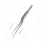 Gerald Bayonet Forceps Serrated 19.0cm Straight 1.0mm Tip General Surgery Instruments