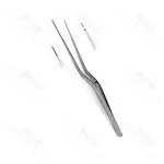 Gerald Bayonet Forceps Serrated 19.0cm Straight 1.0mm Tip General Surgery Instruments