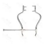 Abdominal Retractor Gosset Self Retaining Curved Arms Fixed Lateral Blades Spreadable Retractor