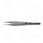 Jefferson Tissue Forceps Delicate Serrated Straight Flate Handle 17.8cm